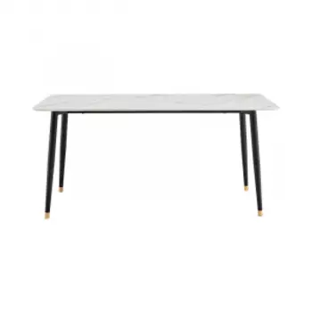 Обеденный стол Xiaomi Linsy Light Luxury Rockboard White&Black 1.4 m (JI1R-A)