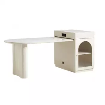 Полукруглый обеденный выдвижной стол Xiaomi Linsy Semi-Circular Pull-Out Dining Table French Style 1.93-1.62 m/0.85x0.89 (NU5R-A)