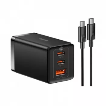 Сетевое зарядное устройство Xiaomi Baseus GaN5 Pro Fast Charger 2C+U 65W CH Black (CCGAN65C5)