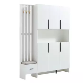 Шкаф в прихожую с вешалкой Xiaomi Linsy Closet In The Hallway With A Hanger White (AK20-B+AK40-B)