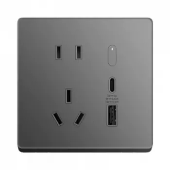 Умная розетка Xiaomi Smart Wall Socket Pro Space Gray (XMZNC01LM)