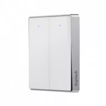 Умный беспроводной выключатель двухклавишный Xiaomi Linptech Glass Panel Smart Wireless Switch E1 Double White (KE1GBB MI)