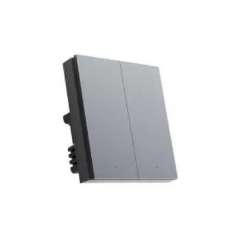 Умный настенный выключатель Aqara Smart Wall Switch H1 Pro (двойной с нулевой линией) Black (QBKG31LM)