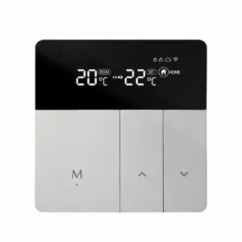Умный термостат для водяной системы отопления Heatcold Smart Water Heating Thermostat Silver (TH123W)