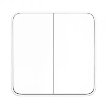 Умный выключатель двухклавишный с нулевой линией Xiaomi Mijia Smart Switch Zero Fire Edition Double (XMQBKG02LM)