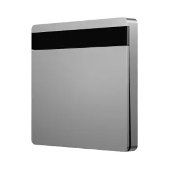 Умный выключатель одноклавишный с нулевой линией Xiaomi Linptech Smart Screen Display Switch E2 Zero Fire Single Grey