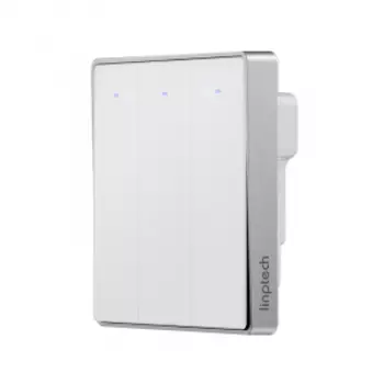 Умный выключатель трехклавишный с нулевой линией Xiaomi Linptech Glass Panel Smart Switch E1 Zero Fire Three Button White (QE1GDB-W3 MI)