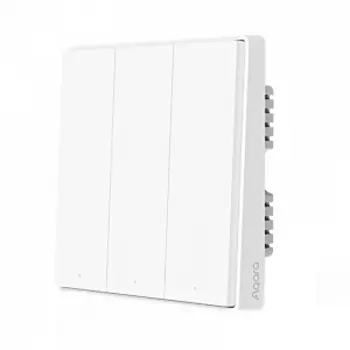 Умный выключатель Xiaomi Aqara Smart Wall Switch D1 (Тройной с нулевой линии) White (QBKG26LM)