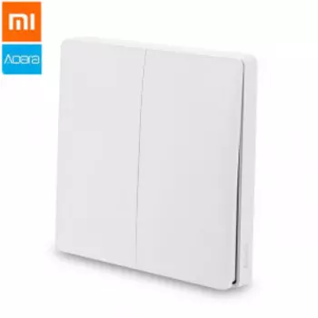Умный выключатель Xiaomi Aqara Smart Wall Switch (Двойной с нулевой линией) White (QBKG12LM)