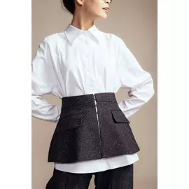 Баска Черешня черного цвета в крапинку на крючках (42-44)