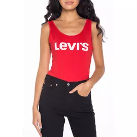 Боди LEVIS красного цвета с логотипом бренда (42-44)