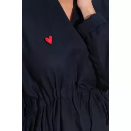 Брошь GUNGA "Сердце" красного цвета (One Size)