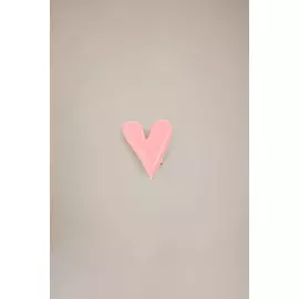Брошь GUNGA "Сердце" розового цвета (One Size)