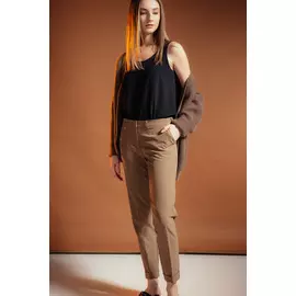 Брюки Черешня от кимоно песочного цвета (40-42)