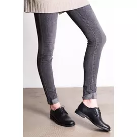 Дерби из кожи Vagabond AMINA черного цвета (AW18) (36)