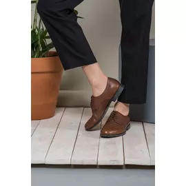 Дерби Vagabond TAY коньячного цвета из гладкой кожи (39)