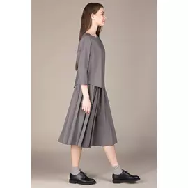 Юбка Черешня от костюма Rosa серого цвета (40-44)