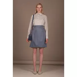 Юбка Katya Ni серого цвета с карманами (42)