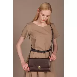 Клатч Черешня темно-коричневого цвета