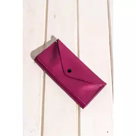 Кошелек KU'KS СРЕДНИЙ ягодного цвета (One Size)
