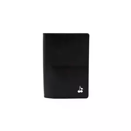 Обложка Черешня для паспорта и карт черного цвета матовая (One Size)