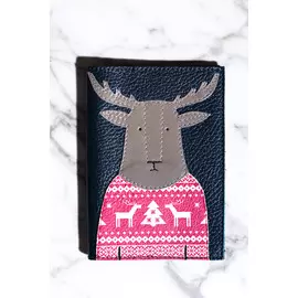 Обложка на паспорт Чернила "Лось" (One Size)