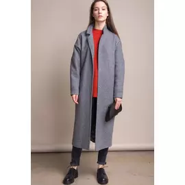 Пальто Черешня Classic серого цвета (42-46)