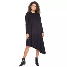 Платье Черешня "Basic" с асимметричным подолом угольное (38-42)