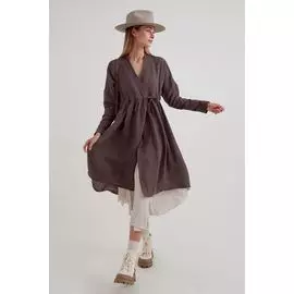 Платье-халат на кулиске