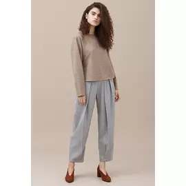 Шерстяной топ Черешня песочного цвета (40-44)