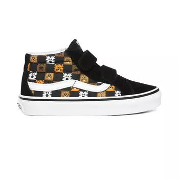 Детские высокие кеды Animal Checkerboard Kids Sk8-Mid Reissue V