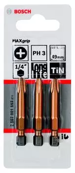 Бита Bosch Ph3 49мм (maxgrip 3 шт. 2.607.001.553)