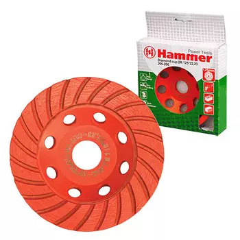 Чашка шлифовальная Hammer Ф115х22мм по бетону (cup tb)