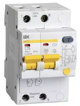 Диф. автомат Iek 25А/30мА АД-12