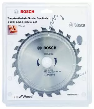 Диск пильный твердосплавный Bosch Ф200х32мм 24зуб. (eco wo 2.608.644.379)
