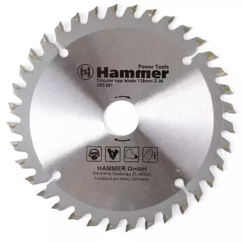 Диск пильный твердосплавный Hammer Ф130х20мм 36зуб. (205-201)
