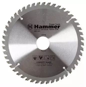 Диск пильный твердосплавный Hammer Ф185х30мм 48зуб.