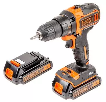 Дрель аккумуляторная Black &amp; decker Bdcdd186k1b