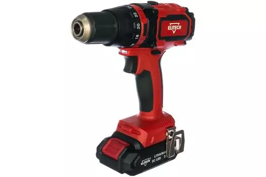 Дрель аккумуляторная Elitech ДА 18УБЛ2 (191608)
