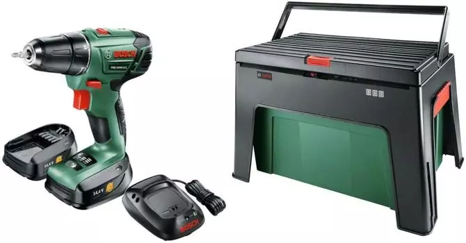Дрель-шуруповерт Bosch Psr 1440 li-2 + ящик workbox (06039a300d)