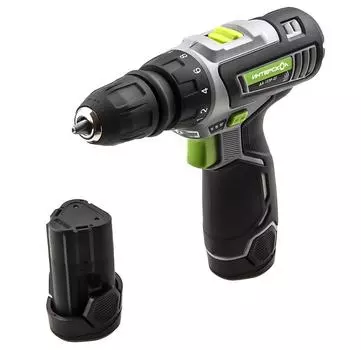 Дрель-шуруповерт ИНТЕРСКОЛ ДА-12ЭР-02 КОМБИ (534.3.2.10) + быстросъемный патрон