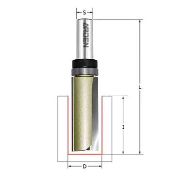 Фреза Arden Ф10мм s8мм i25мм (152801b)