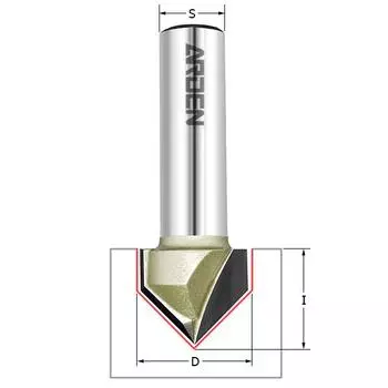 Фреза Arden Ф25.4мм s8мм i19мм (200861)