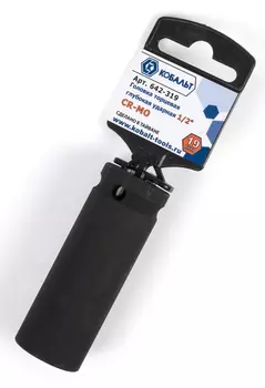 Головка КОБАЛЬТ размер 19мм, h 78мм, s 1/2'' (642-319)