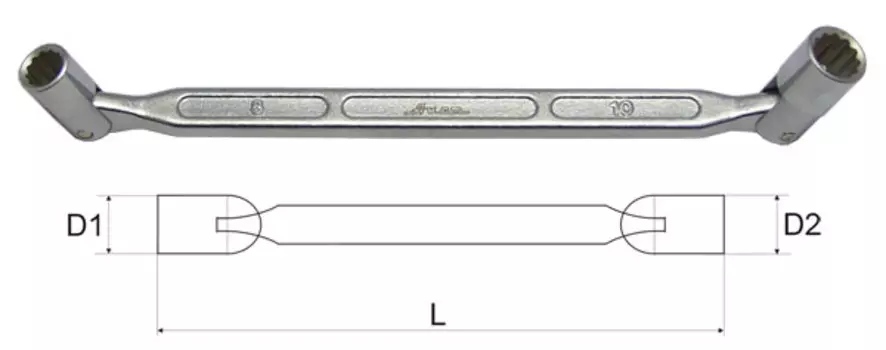Ключ торцевой карданный 20х22 Aist 08022022a