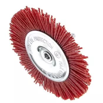 Кордщетка Hammer плоская 100мм для дрели нейлон (207-214)