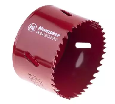 Коронка биметаллическая Hammer Ф68х38мм резьба под адаптер bimetall (224-013)