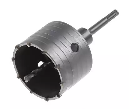 Коронка твердосплавная Hammer Dc hd 82mm ТВС + переходник sds+