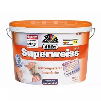 Краска Dufa Superweiss d4 белая 2,5 л