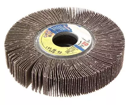 Круг Лепестковый Радиальный (КЛ) ЛУГА-АБРАЗИВ КЛ шлиф.150 Х 30 Х 32 Р60 (№ 25) ткань zc7221x zk